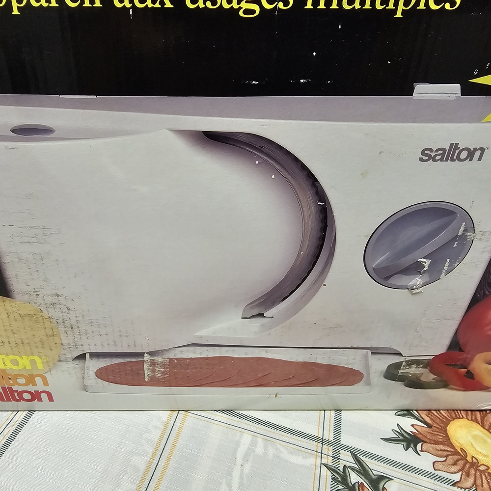 White Electric Food Slicer